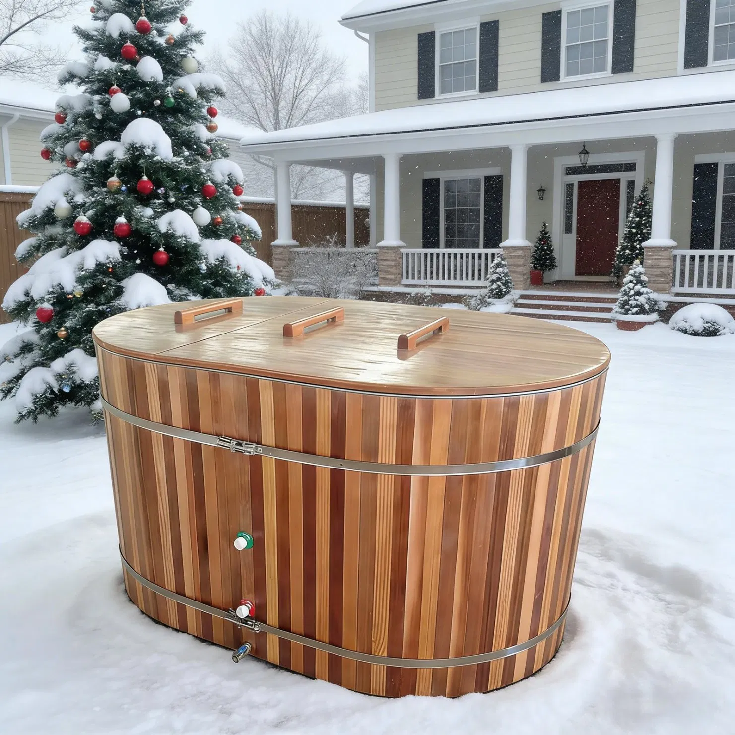 Мини СПА холодная ванна для одного человека