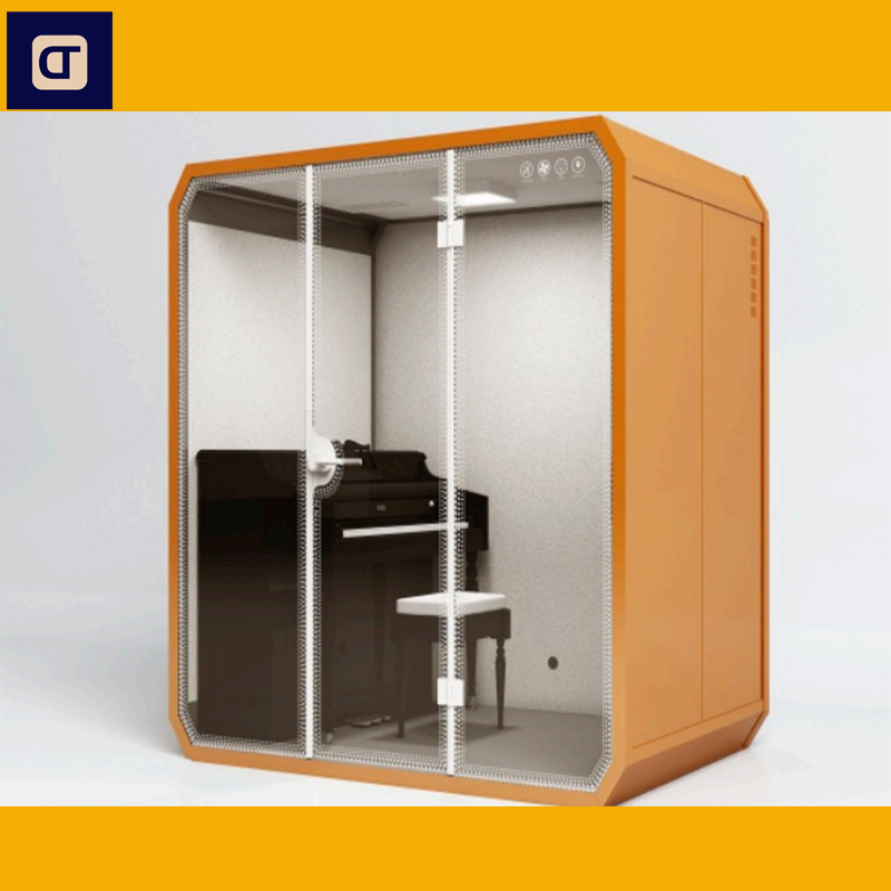 2022 Acoustic Phone Booth Soundproof Office Pod Overall Mold Production Interpreter Booth Prefab Houses Telephone Booth for Sale