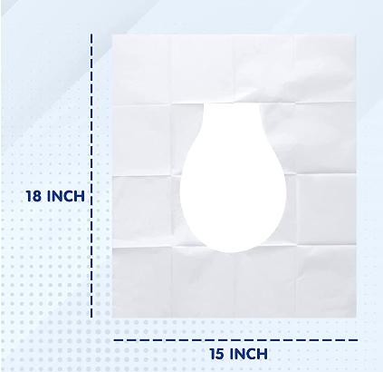 Flushable 100% Biodegradable Disposable Toilet Seats Essential Accessories for Travel, Airplane, Camping