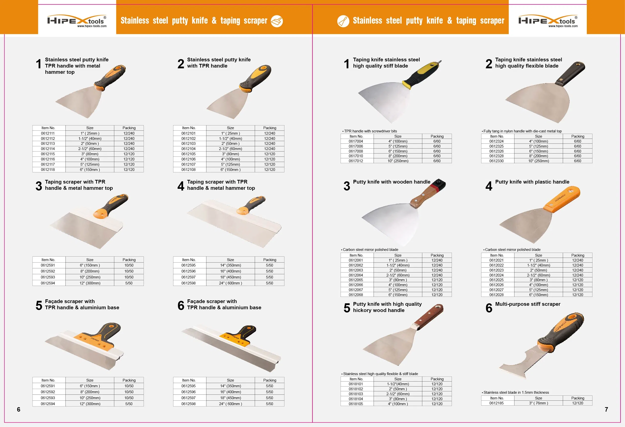 High Quality Scraper for Painting Remover Painting Tool Putty Knives /Scraper