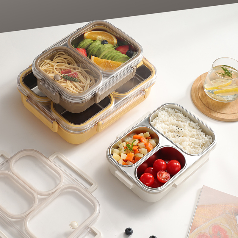 Premium 304 Stainless Steel Lunch Box - Durable, Safe, and Lightweight