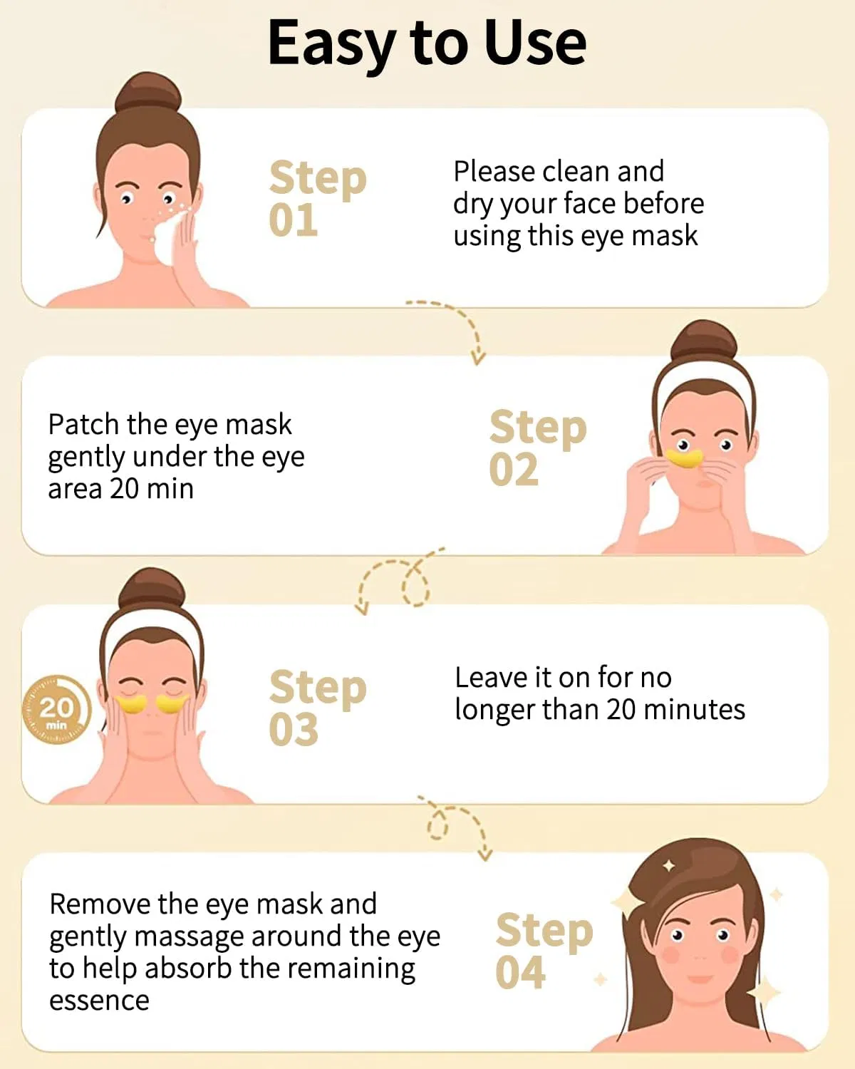 Repairing Eye Patch Nourish Delicate Eye Area Boost Glow Eyemask