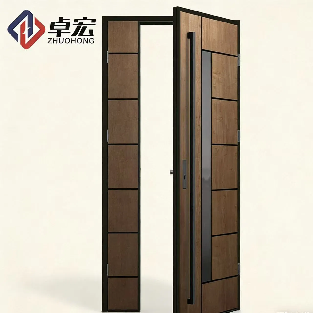 Wooden Fire Door - Postmodern Design with ISO9001 Certification Included