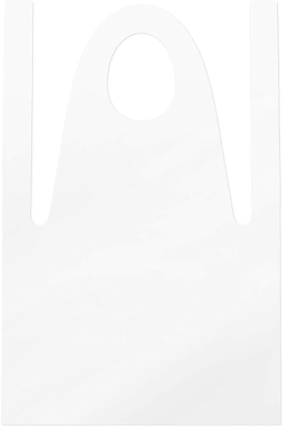 Thicken Lengthen Disposable Plastic Adults Aprons for Dinner, BBQ, Cooking, Painting