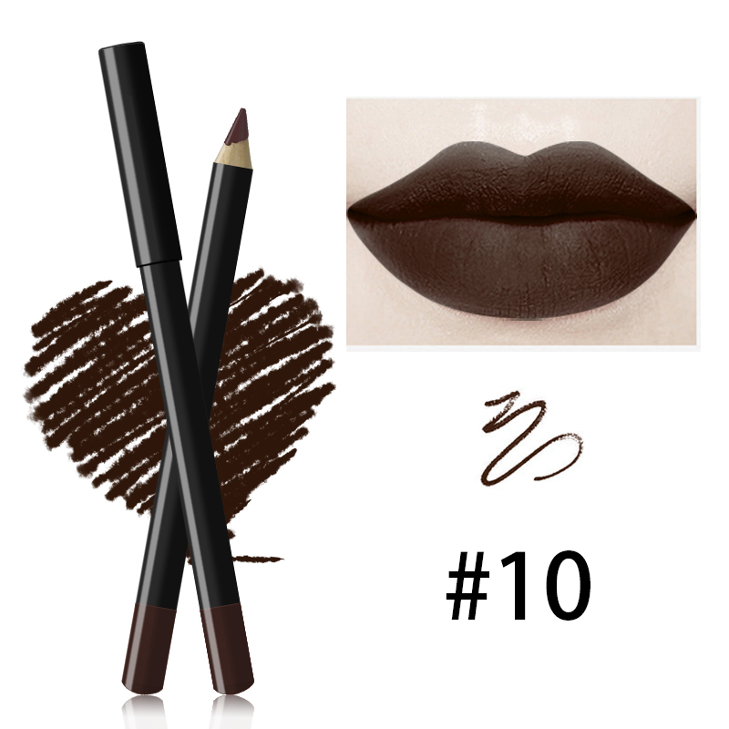 Custom Logo 20 Colors Lipliner Makeup Waterproof Matte Lip Liners Pencil