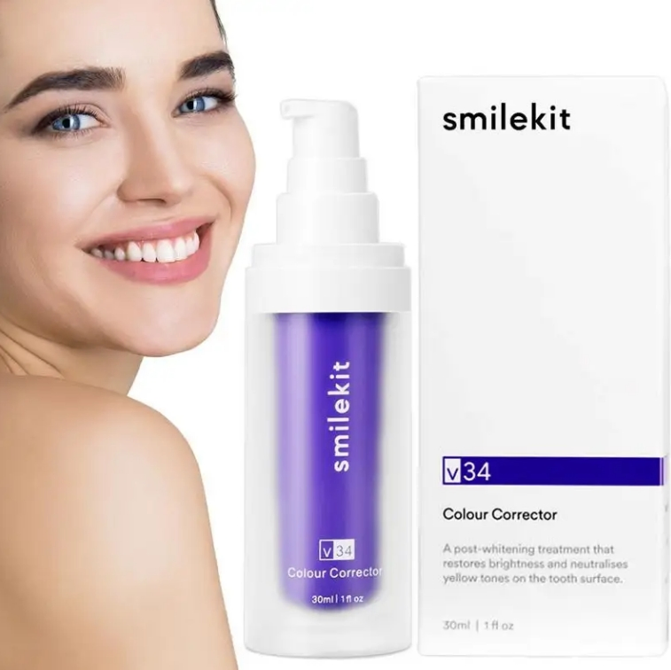 Online Wholesale and Retail V34 Purple Safe Teeth Whitening Toothpaste Teeth Cleaning Remove Yellow Stains Fresh Breath Toothpaste Dental Care Products