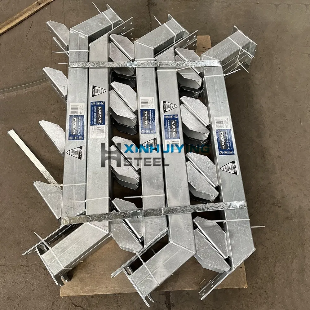 4 Tread Steel Stringers Galvanised Steel Structure Staircase Stringers Design