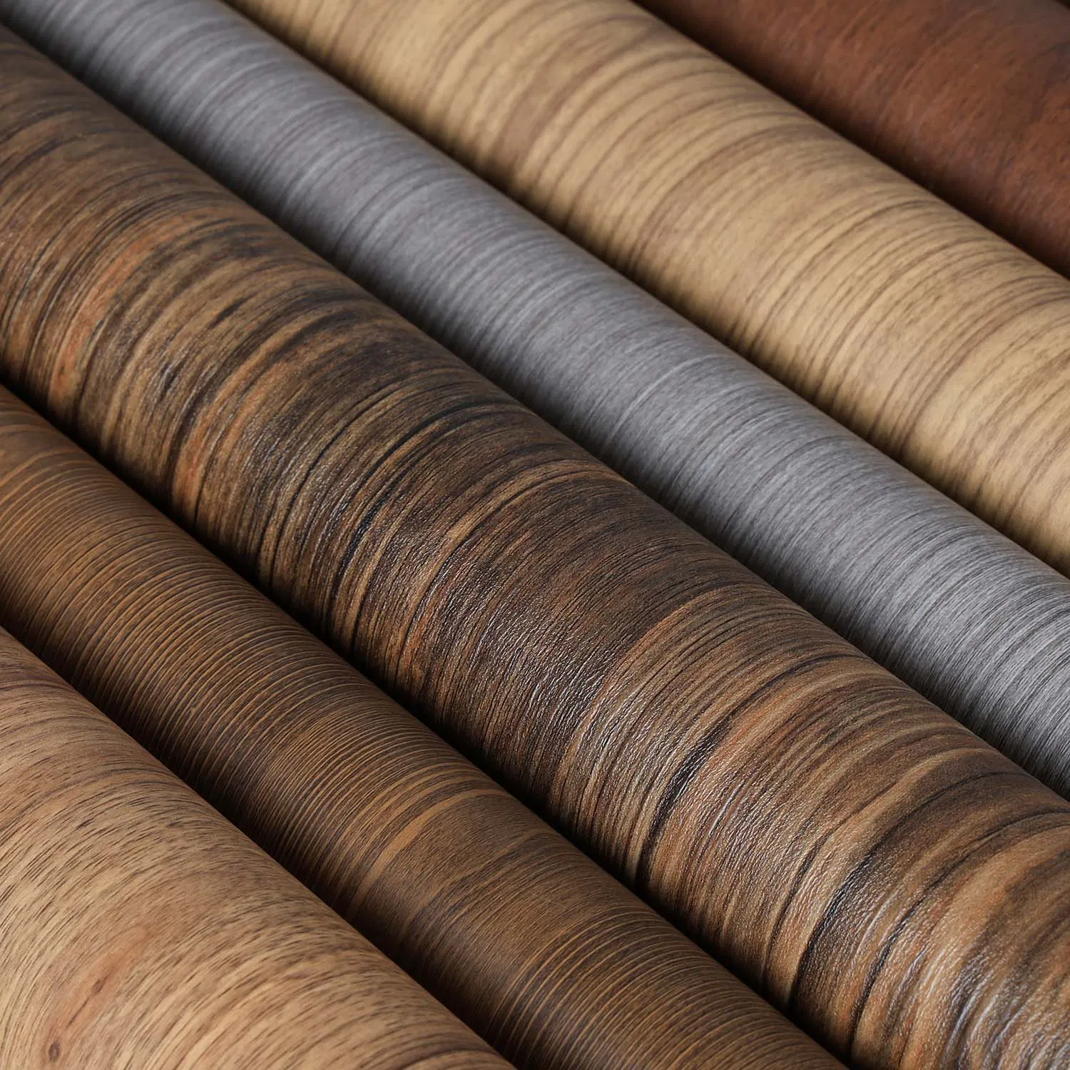 Super Matte Wood Grain PVC Decorative Film for MDF WPC Board Membrane Vacuum Flat Lamination Wrapping on Door Cabinet