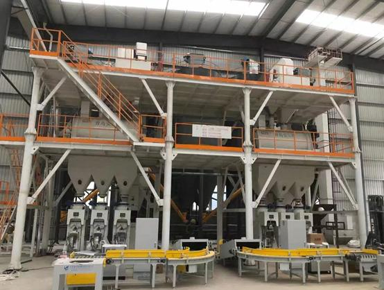Indoor Dry Mortar Batching Plant From Manufacturer for Gypsum Powder