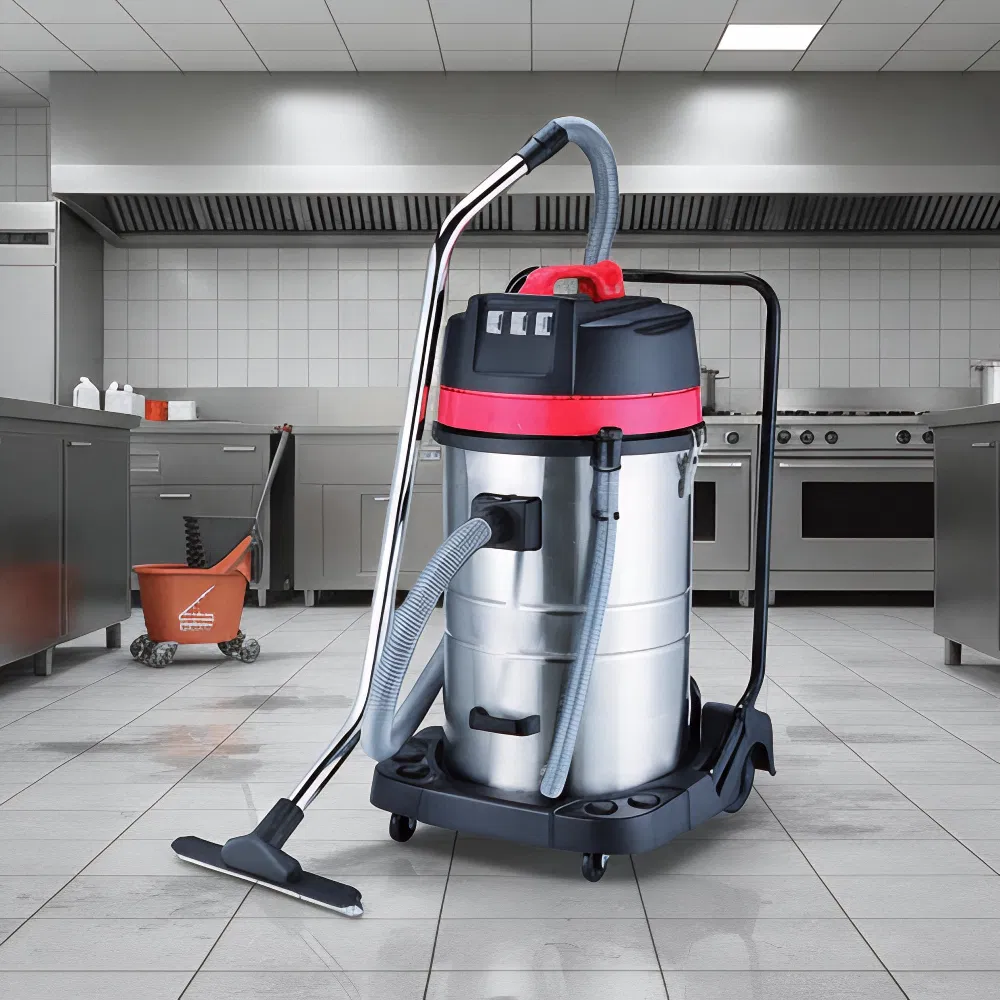 Commercial 80L Stainless Tank Wet and Dry Vacuum Cleaner with Tilt