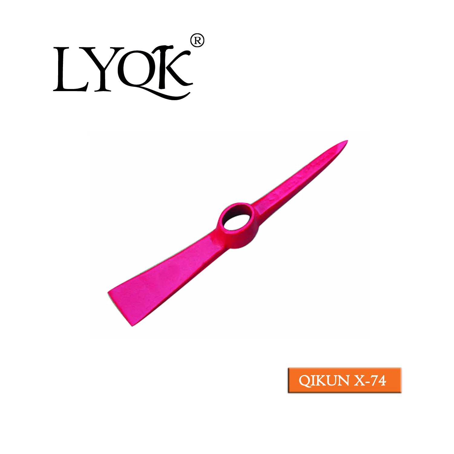 X-74 High Quality Rail Steel 65mn Agriculture Farm Garden Hardware Hand Tools Pick Head Mattock Pickaxe