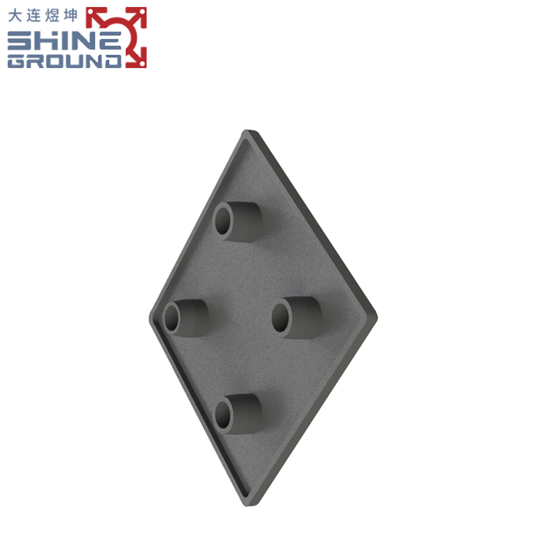 Profile Aluminum Tube End T-Slot Covers End Cap for Steel Tube 38mm