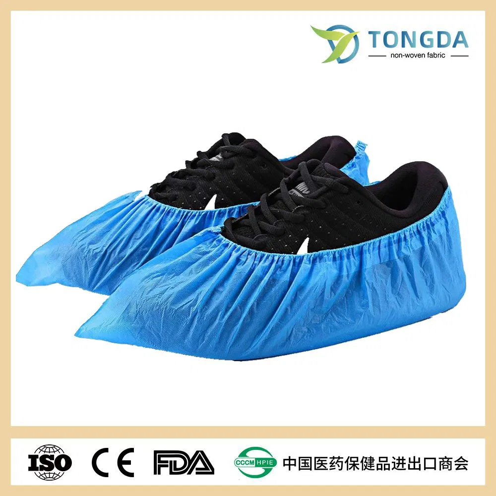 Hot Sale Medical Supply Blue Disposable Antiskid Soft Surgical Shoe Cover PP Non Woven