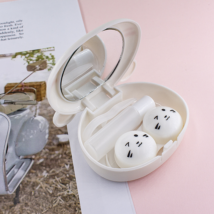 Manufacture Direct Selling Contact Lens Case Lovely Cartoon Contact Lens Container