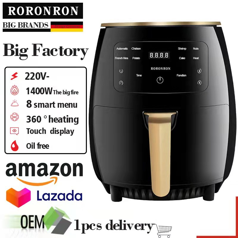 Air Fryer CE RoHS Multifunctional Air Fryer 8L Air Fryer 110 Voltage Air Fryer Domestic Electric Fryer Foshan 5L Custom Air Fryer