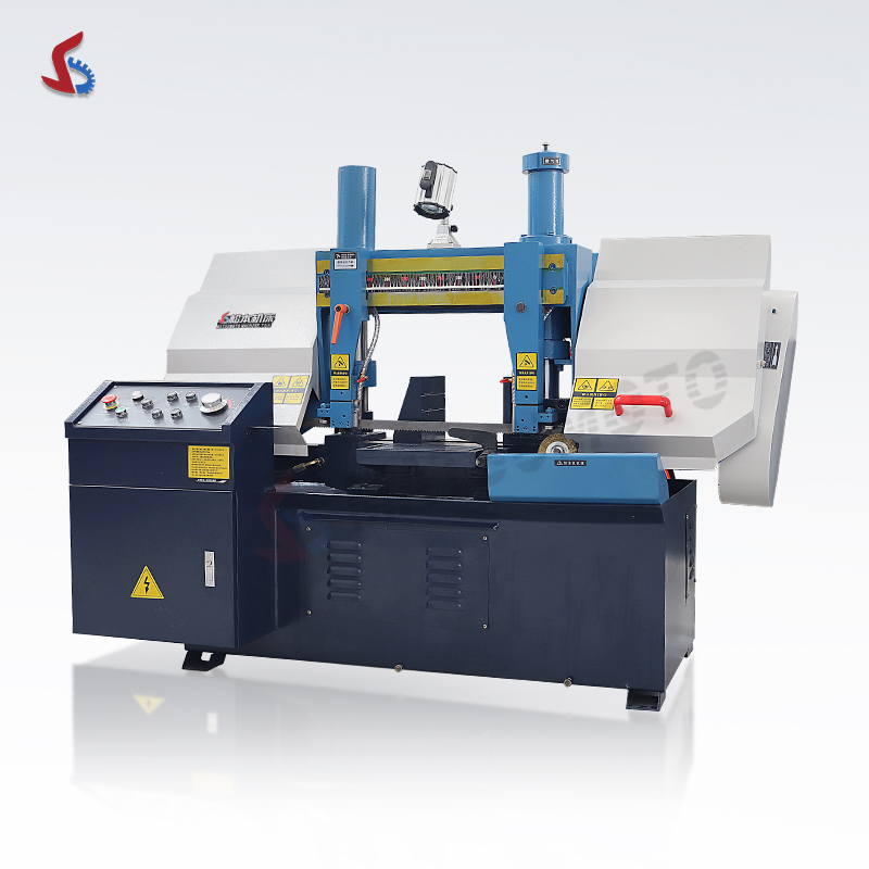 Ленточная пила по металлу двухколонная настольная с редуктором