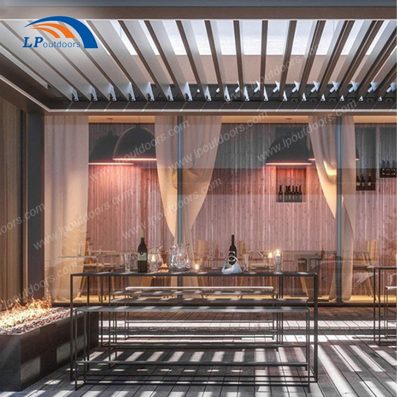 Premium Heavy Duty Motorized Aluminum Pergola for Outdoor Spaces