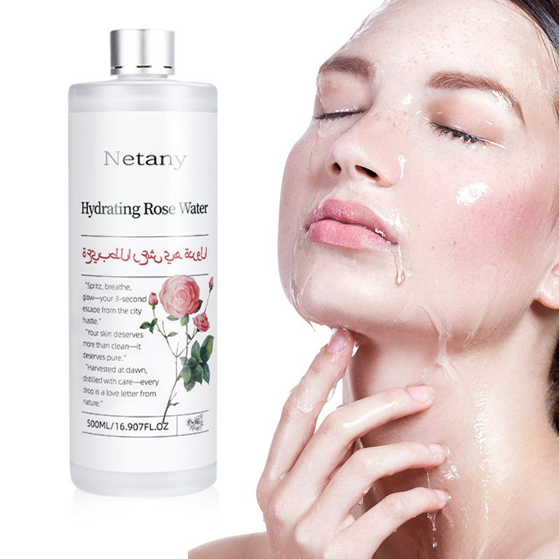Rose Hydrating Toner Soothing Skin Care Formula for Sensitive Skin Pore-Tightening Water