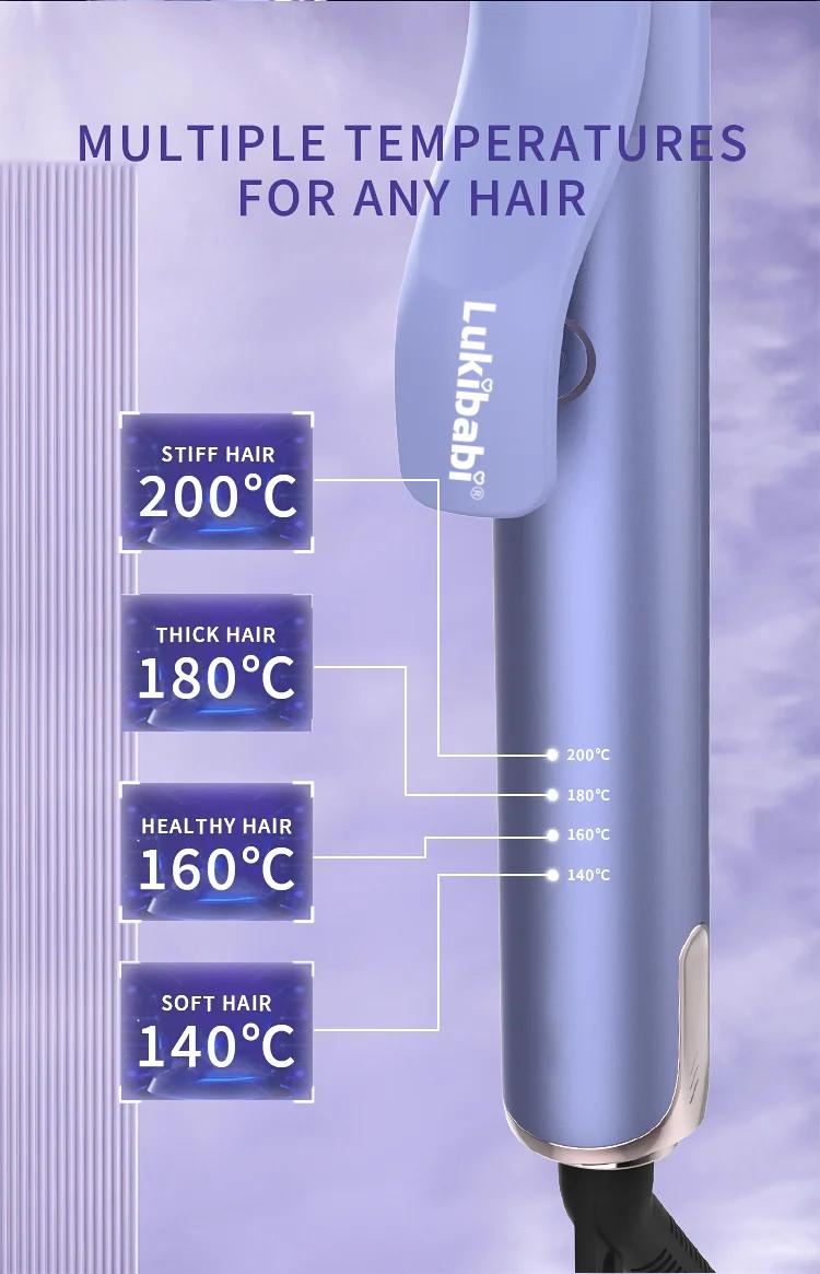 Premium Custom Logo Curling Iron and Hair Straightener Set