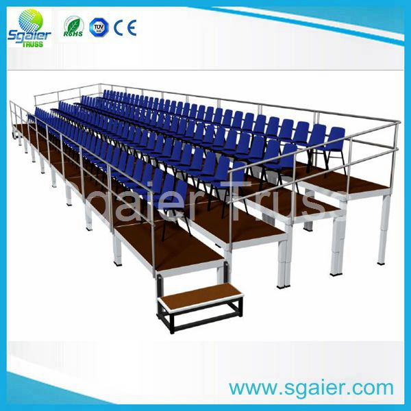 High Quality aluminum Bleach, Sports Events Outdoor Bleacher, University Sports Competition Groundstand Chairs