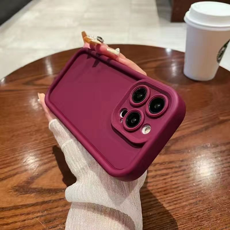 Чехол-бампер из жидкого силикона для iPhone 11-15 Pro Max