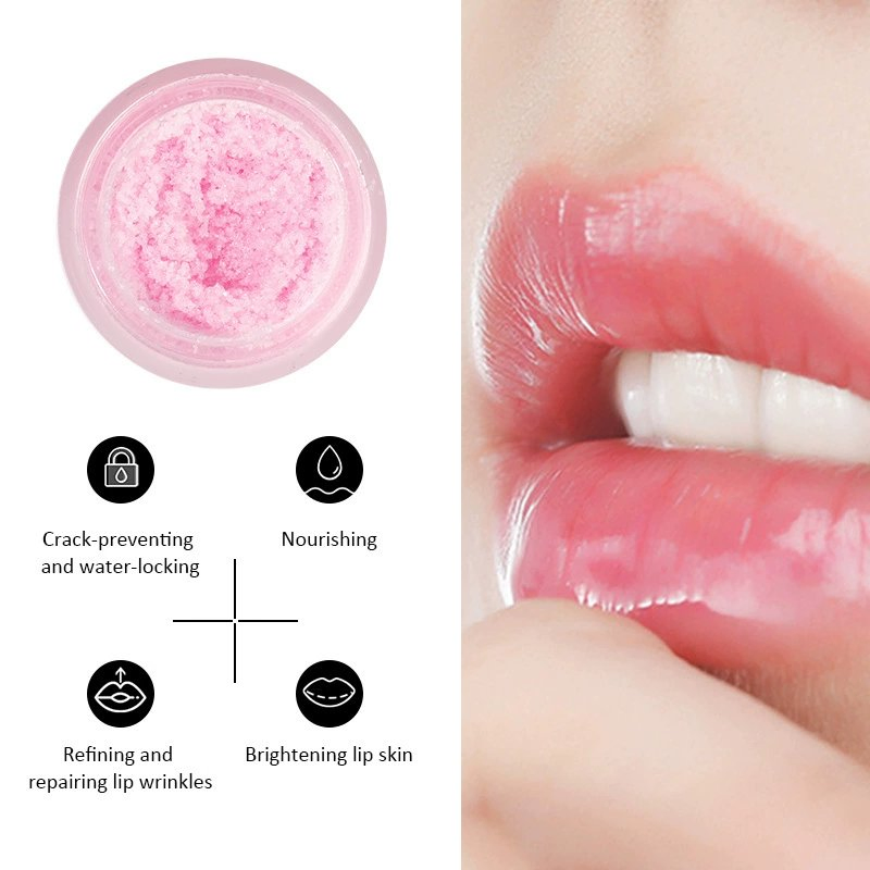 Himalayan Pink Salt Lip Scrub Lip Care Moisturizing Exfoliating Scrub