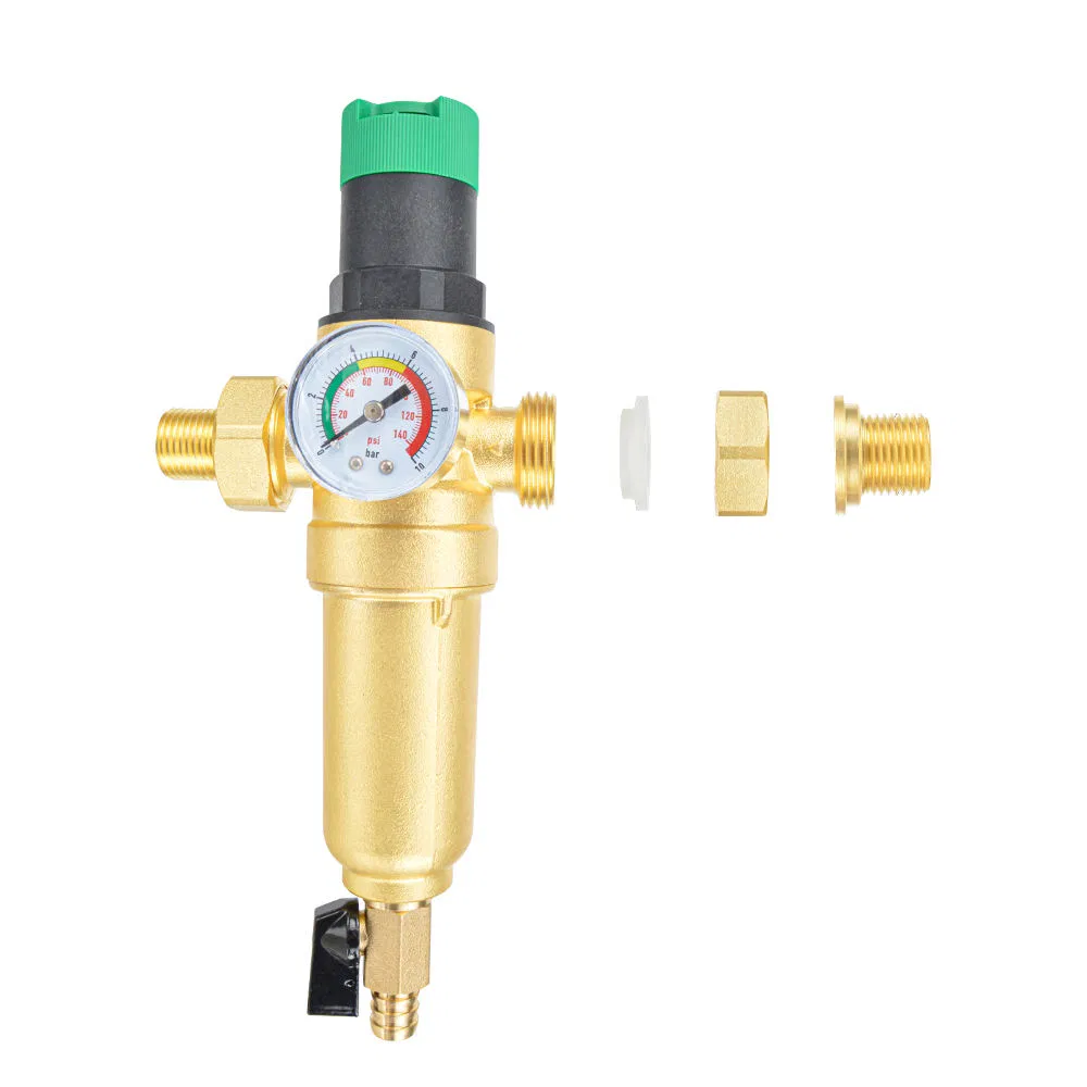 Bsp Thread House Heating System Purifier Forged Brass Water Pre Filter Valve