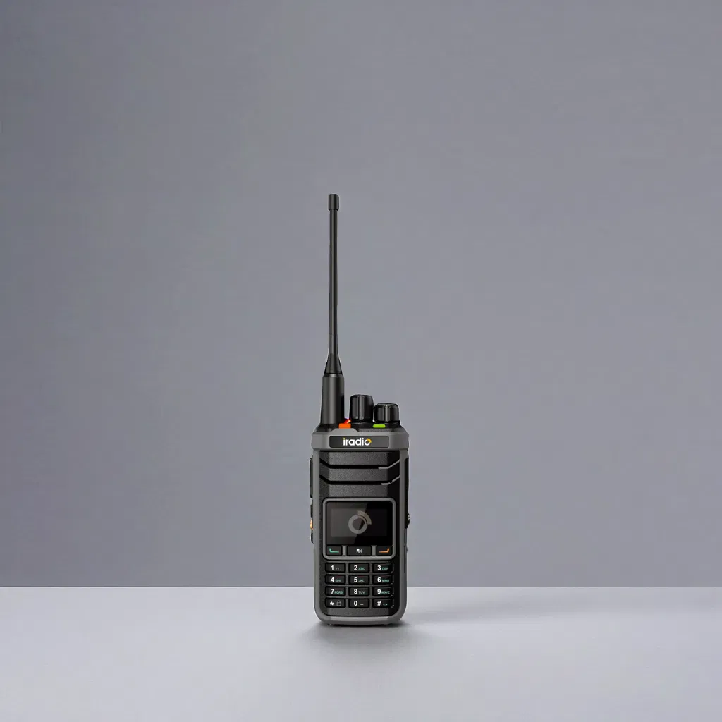 Black R5000 Iradio Dmr Walkie Talkie - 5W Power From Fujian Ham Radio Two Way Radio