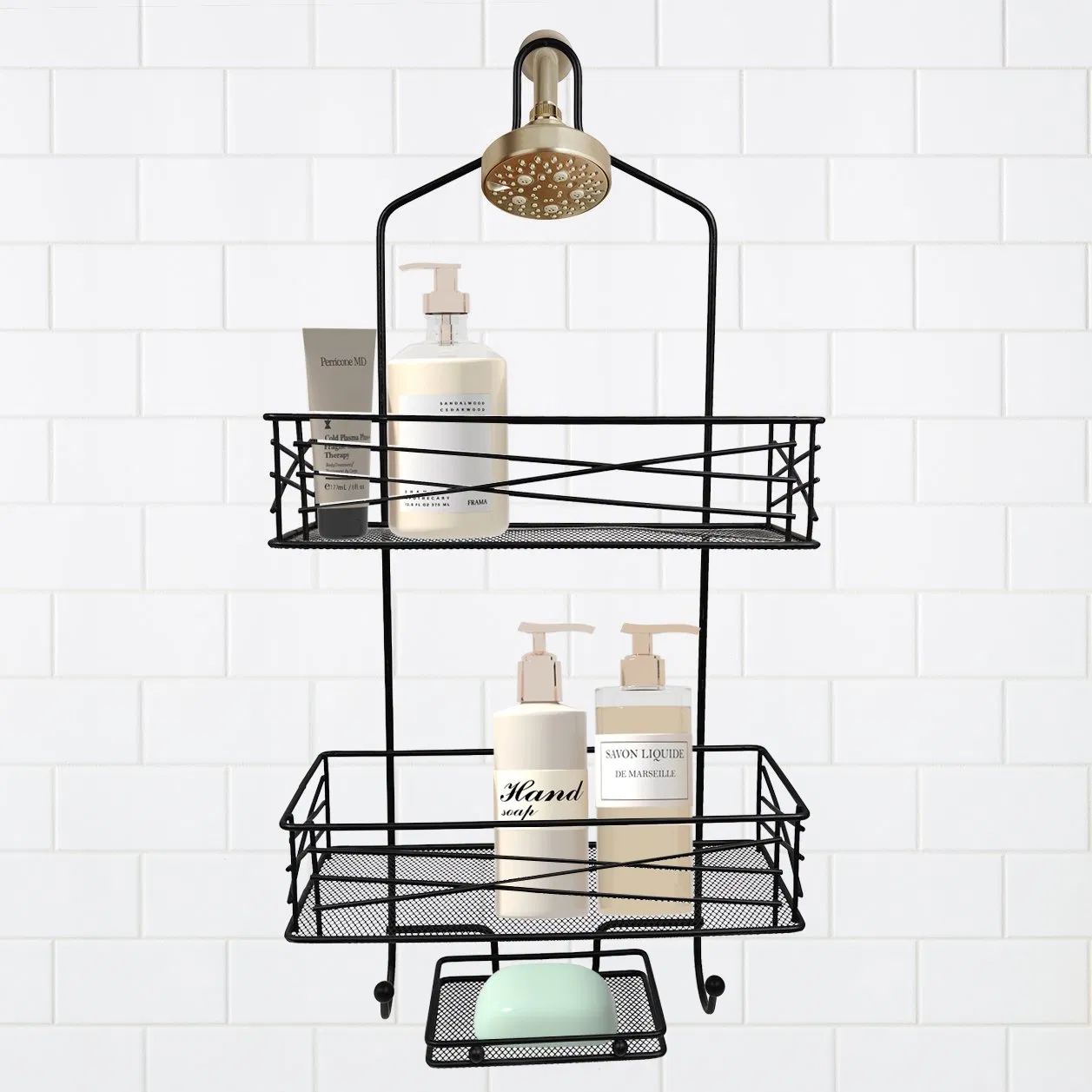 Угловая полка для ванной Multi Layer Iron Shower Caddy