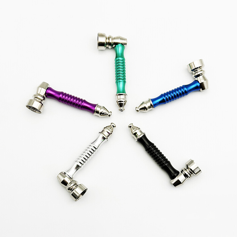 Custom Logo Metal Washable Tobacco Smoking Pipe