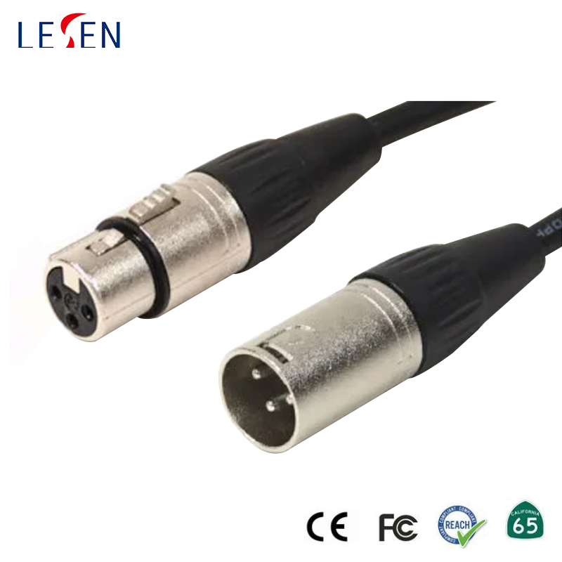 3 Pin XLR Male to Female Microphone Cable