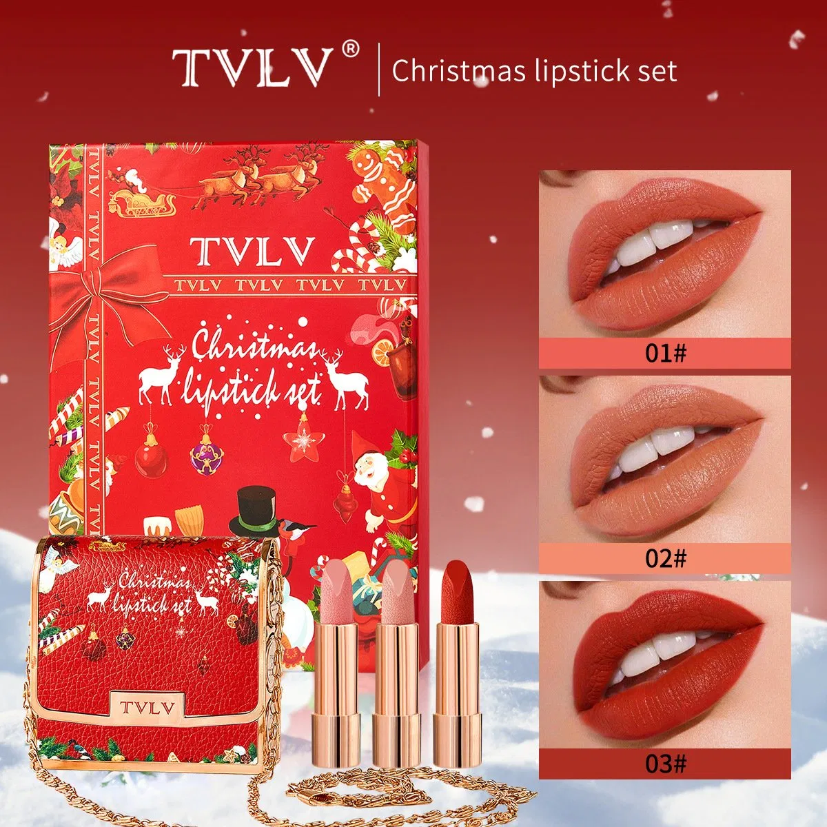 Moisturizing Matte Lipstick Set - Perfect for Holiday Gifting