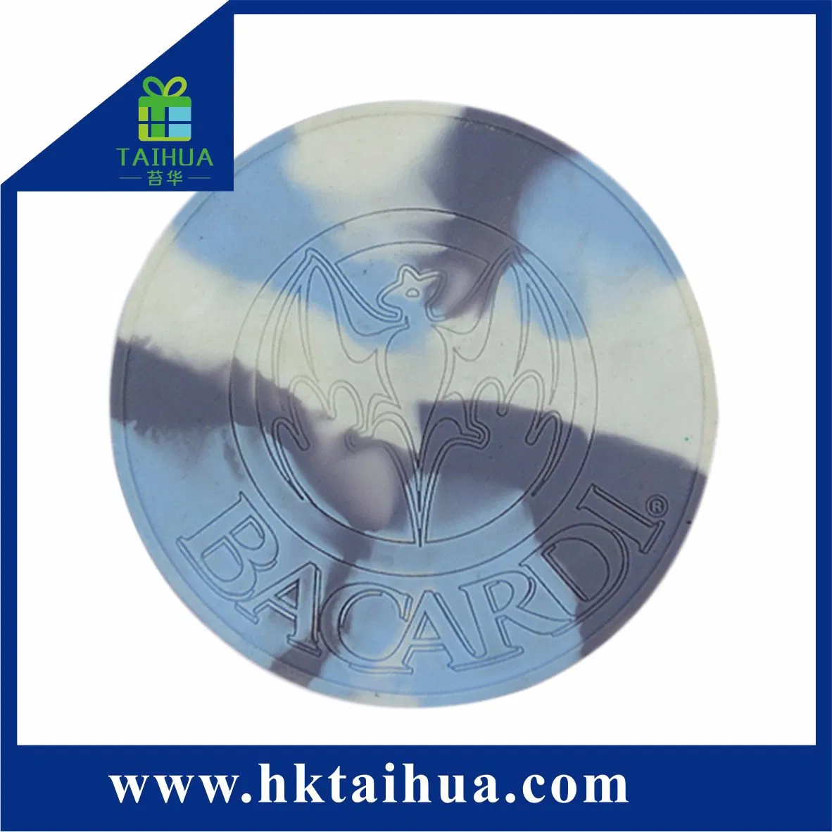 Custom Soft PVC Flower Shape Cup Mat with Thc-001