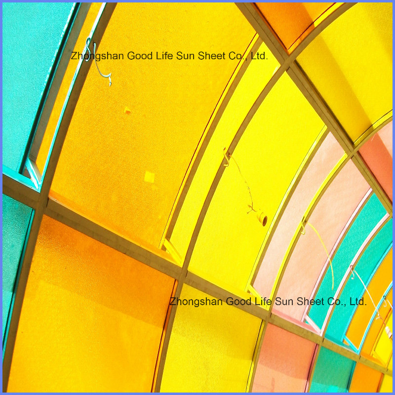 Colorful 4mm to 16mm Free Sample Polycarbonate Hollow Plastic Panel