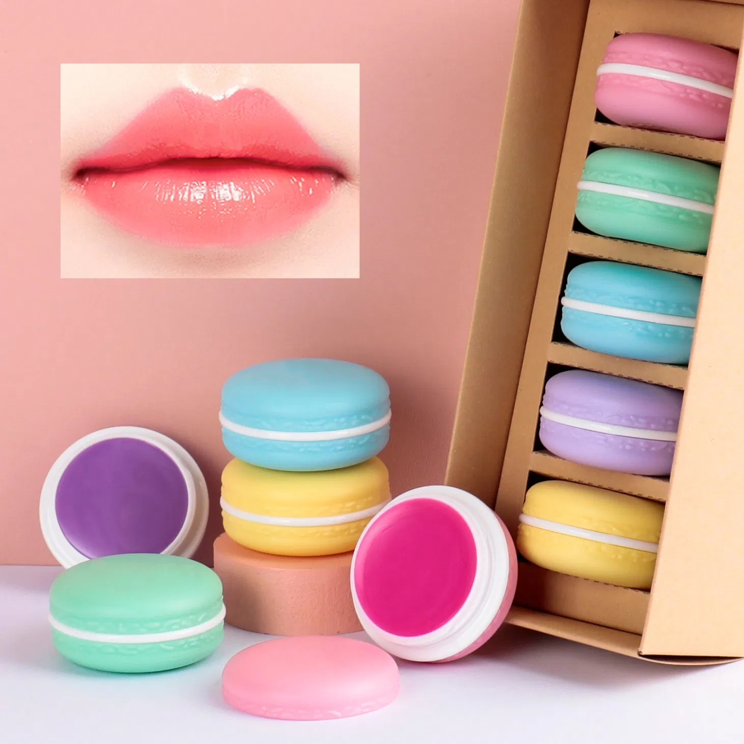 Moisturizing Lip Balm Set with Various Flavors Lip Balm
