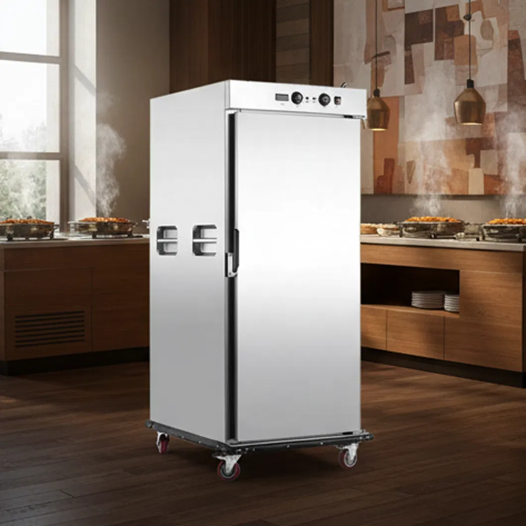 Hot Sale Commercial Banquet Mobile Food Warmer Cart Single Door Mechanical Rotary Button