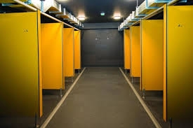 Class B1 Fire Rated Fireproof Board Durable Material Slip-Resistant Textured HPL for Accessible Toilet Partitions