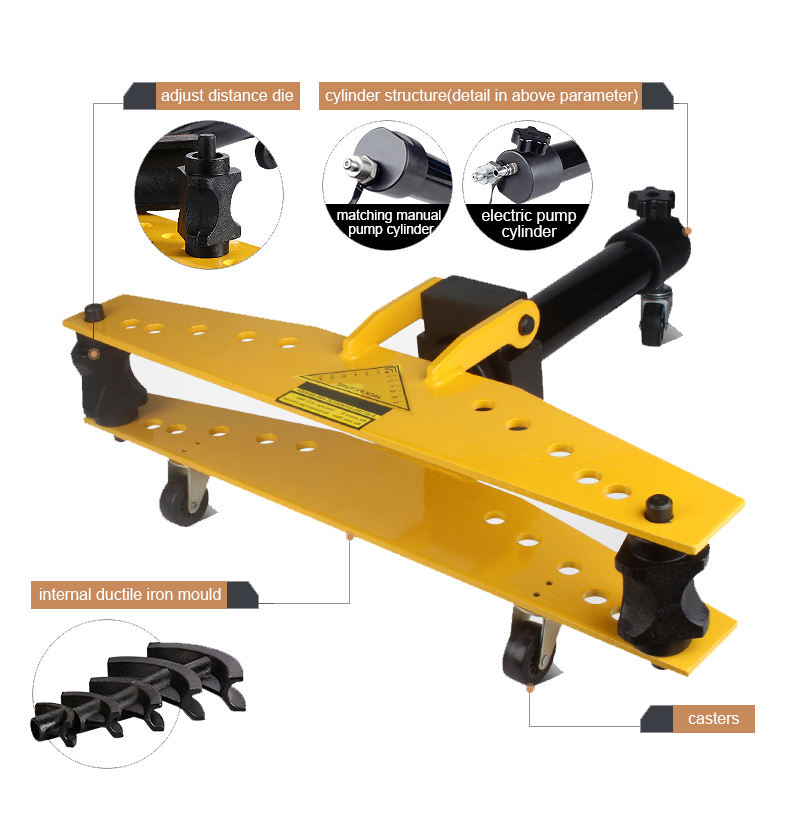 Dwg-1 Stainless Steel Hydraulic Pipe Bender for Bending Galvanized Tubes Hydraulic Pipe Benders