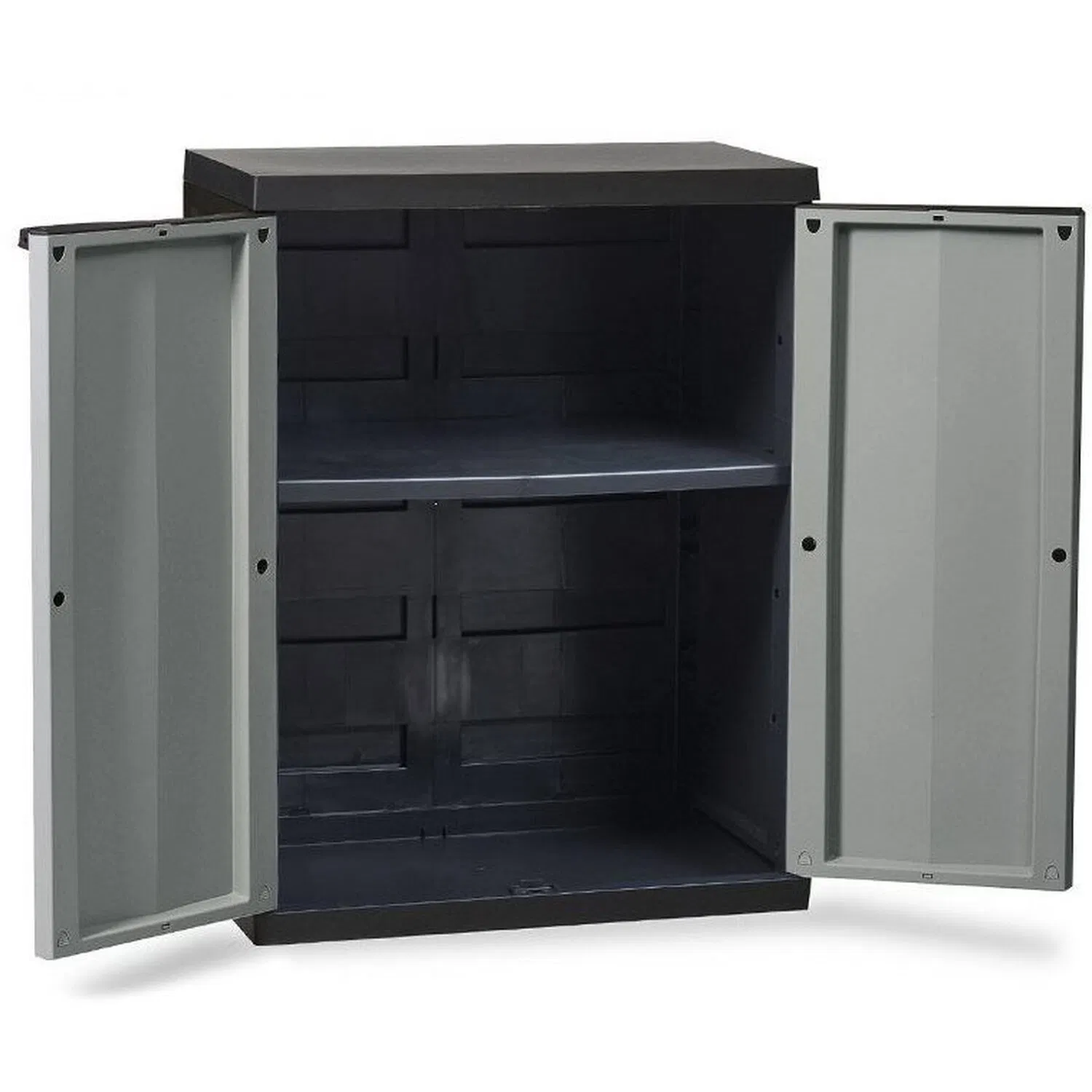 Aluminium Storage Cabinet Containers with Doors, Versatile for Home, Garage, Closet