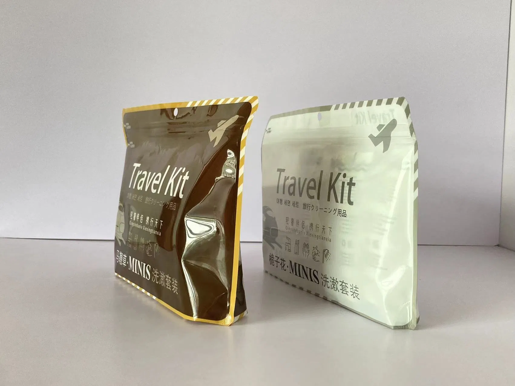 Customized Logo Hotel Travel Kit Bathroom Kit Hotel Shampoo Shower Gel Body Lotion