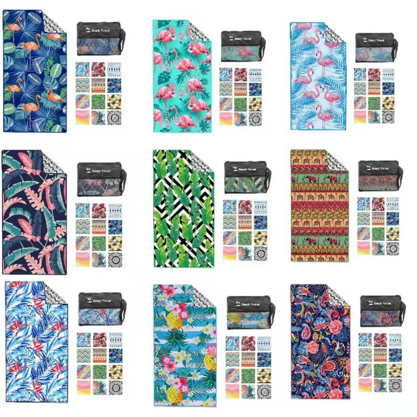 Sand Free Super Absorbent Quick Dry Beach Towel for Adults Travelling Swimming Camping Bath Pool