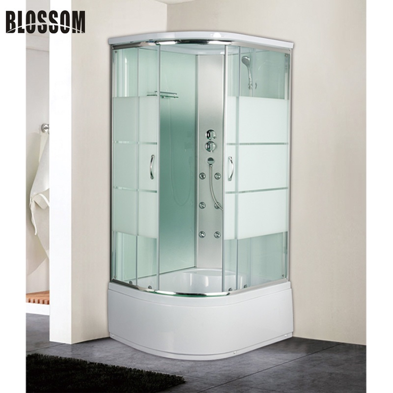 Wholesale High Tray Bath Shower Cabin with Acid Glass Door