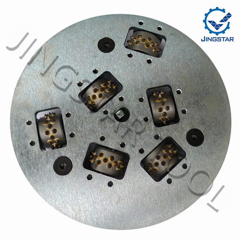 Best 125mm/150mm Grinding Tool Double Layers Diamond Bush Hammer Plate
