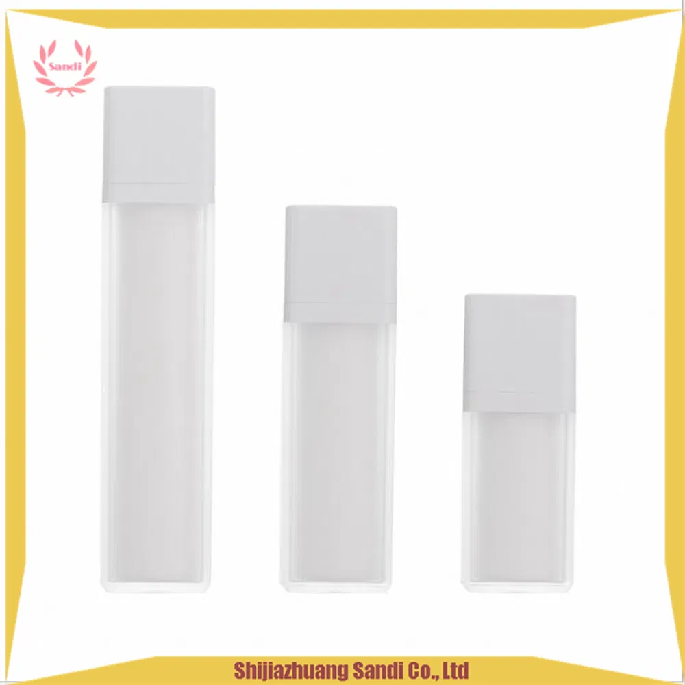 15ml 30ml 50ml Empty Liquid Cosmetic Airless Twist up Pump Bottle Twist Lock Bottle with Pump