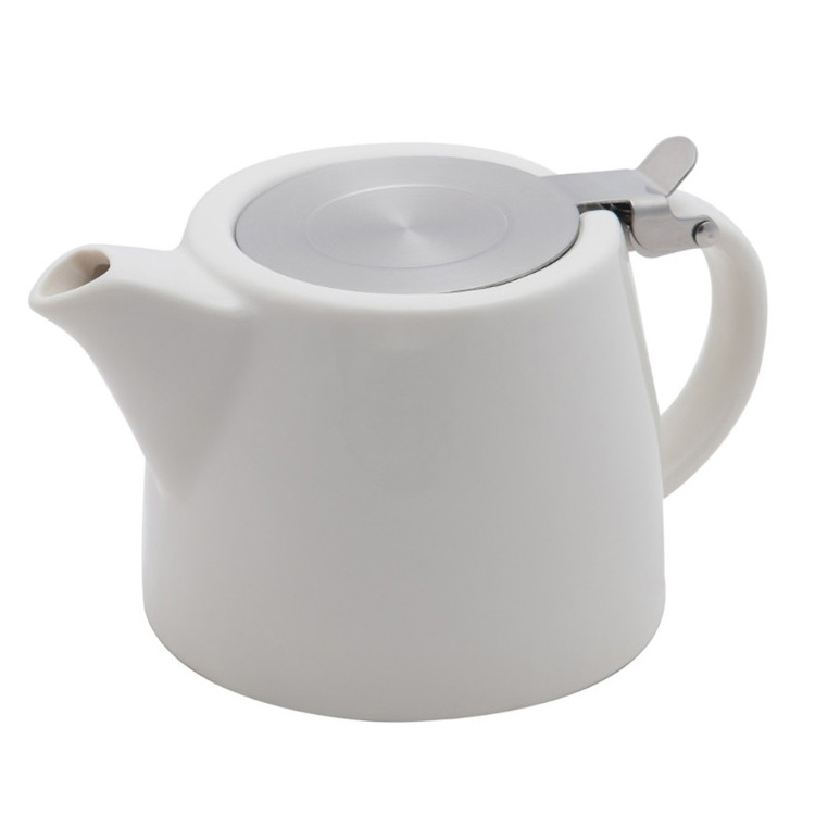 Ceramic Teapot with Stainless Steel Infuser