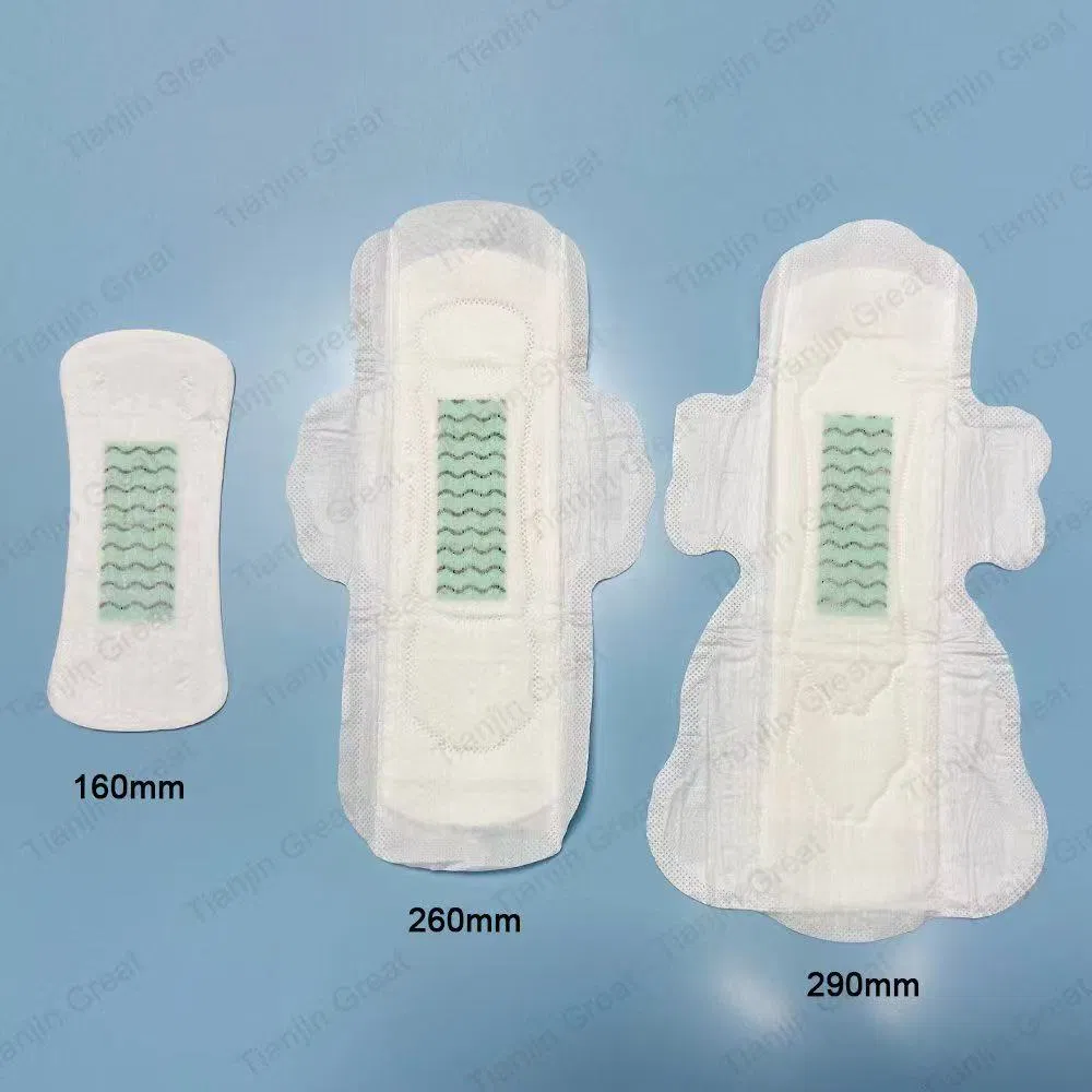 Hot Sale Women Cotton Sanitary Napkins Pad Wholesale Menstrual Pad for Ladies in Bulk with OEM Service