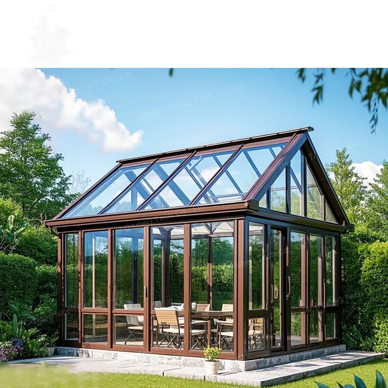 Outdoor Garden Tempered Glass Aluminum House Sunlight Room Small Sunny Glass Sunroom