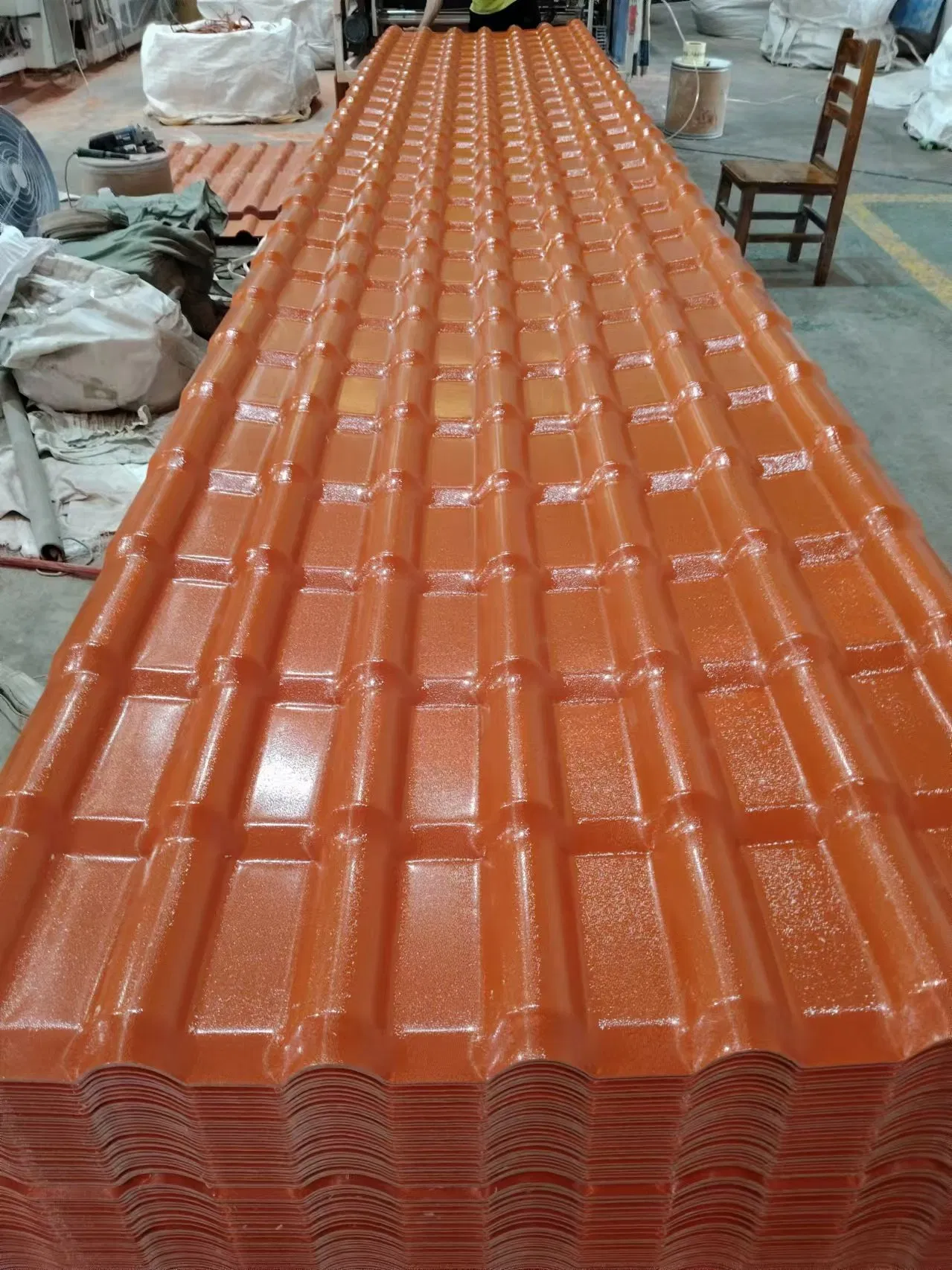 PVC Roofing Sheet Customized ASA Coating Spanish Synthetic Resin Roof Tile PVC Tejas