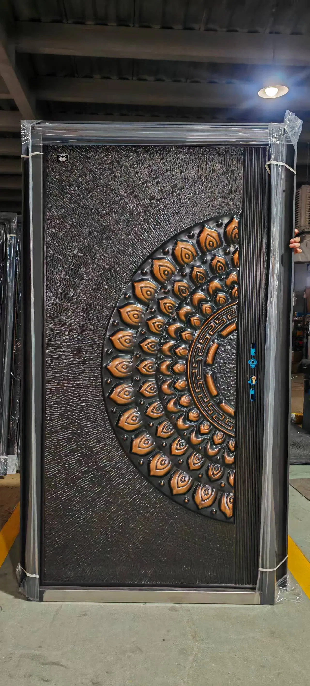 Italian Design Cast Copper Doors for Interior Steel Security Iron Metal Door Nigeria Best Selling 3FT 4FT