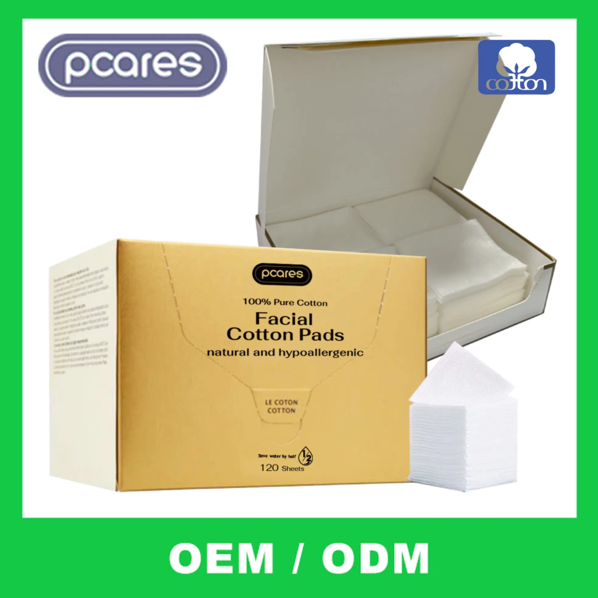 200PCS Round Makeup Remover Pads Disposable 100% Pure Cotton Cosmetic Cotton Pads